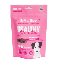 Oodles Of Paws Bell and Bone Healthy Dog Treats Tune and Seaweed Front