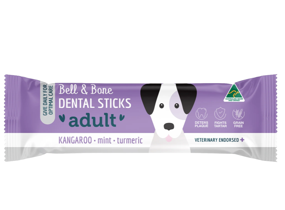 Pick N Mix Dog Dental Sticks Dem image 1ntal chews Kangaroo Mint Tumeric